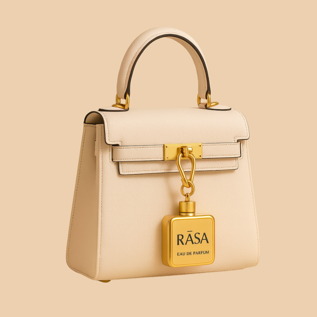 Charm on leather bag